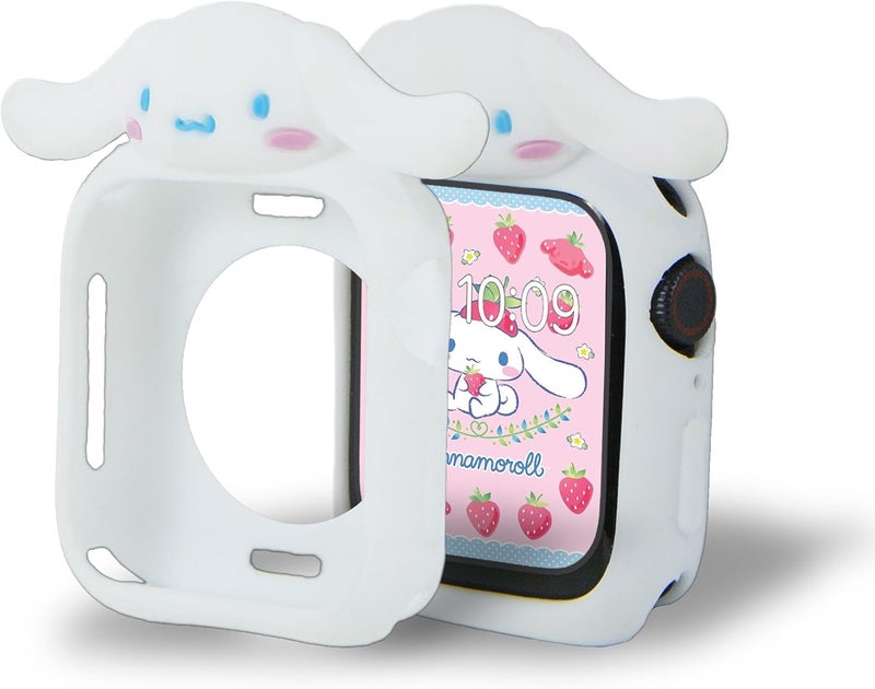 Sonix x Sanrio Apple Watch Cover | Bumper Case for Apple Watch | Protective Silicone Cover | Fits 38mm/40mm/41mm | Cinnamoroll - White - Image 2